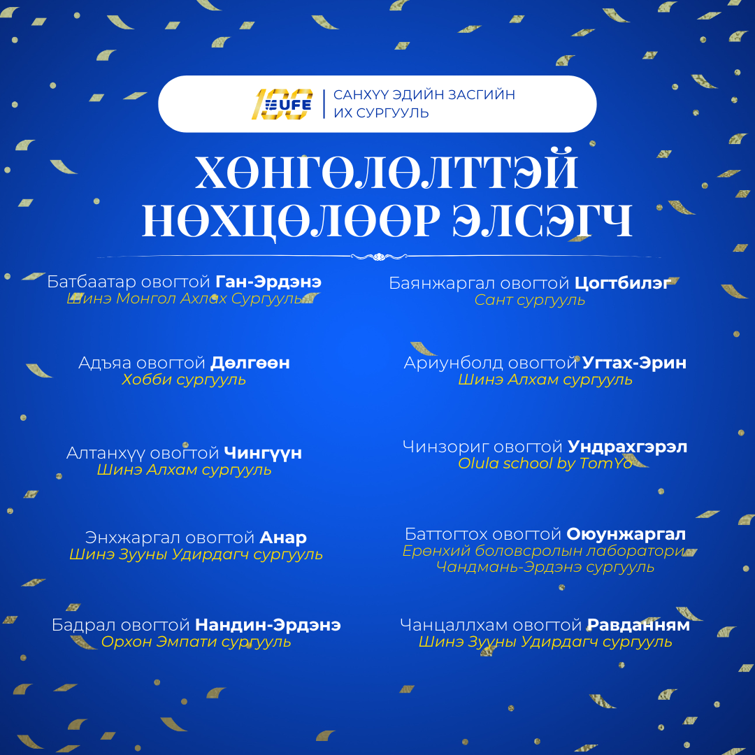 СЭЗИС-д суралцах “УРИЛГА”-ны эзэд тодорлоо. section 169 1